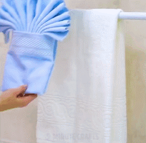 浴巾怎么叠成简单花样图片