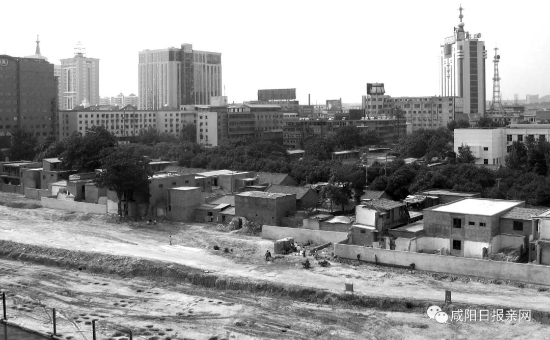 農村,農田渭河兩岸雜草叢生咸陽橋橋北還是土房40年前的咸陽城市很小