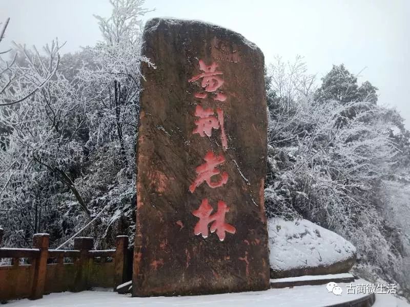 美景好玩古蔺普照山纯天然的滑雪场