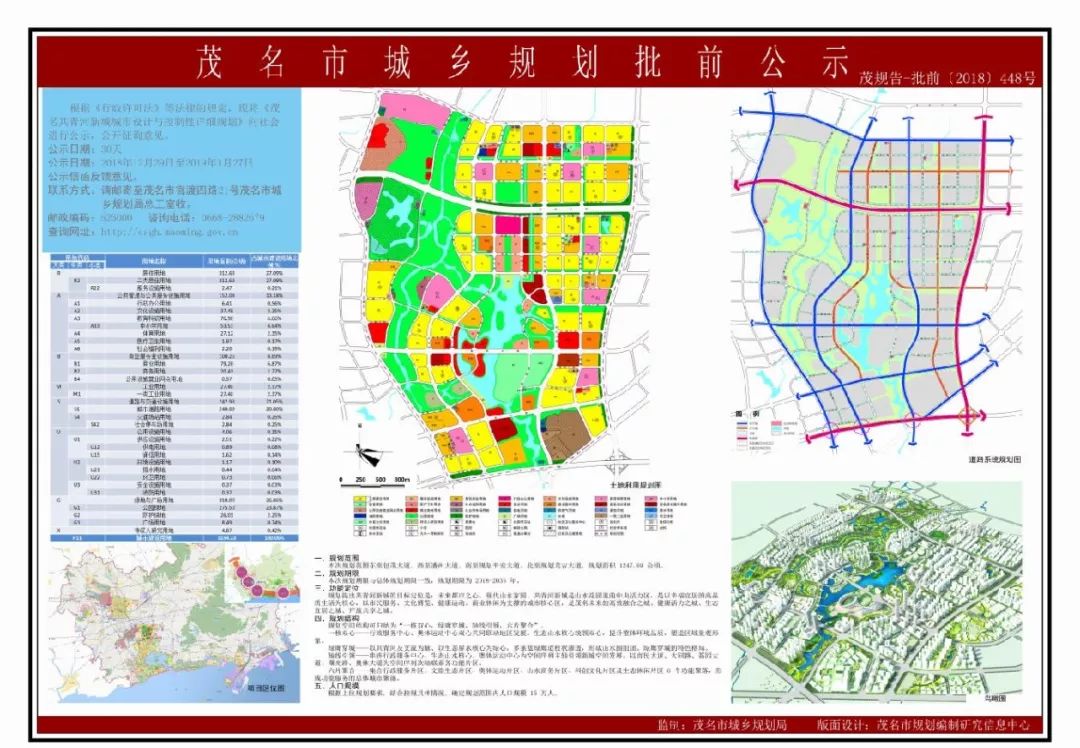 未来茂名的中心将会在这里共青河新城规划公示