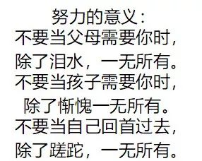 请不要假装很努力 因为结果不会陪你演戏!