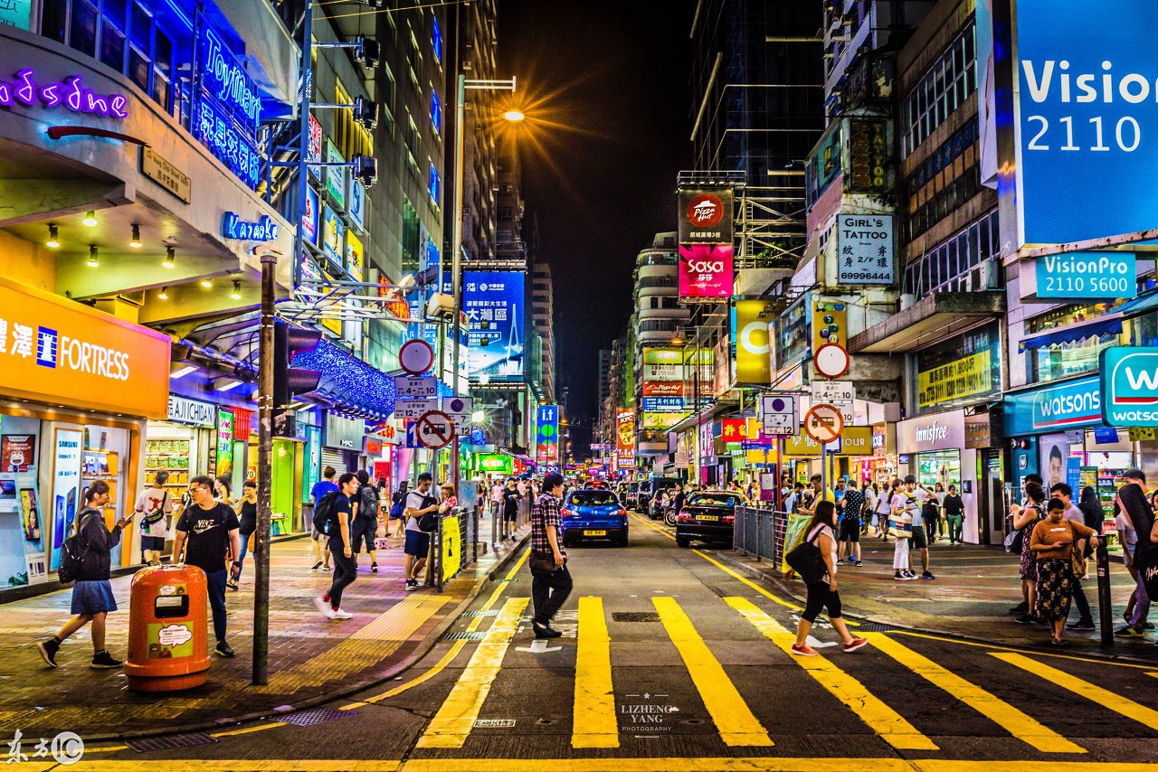 香港城市夜景：老街巷弄风景-搜狐大视野-搜狐新闻