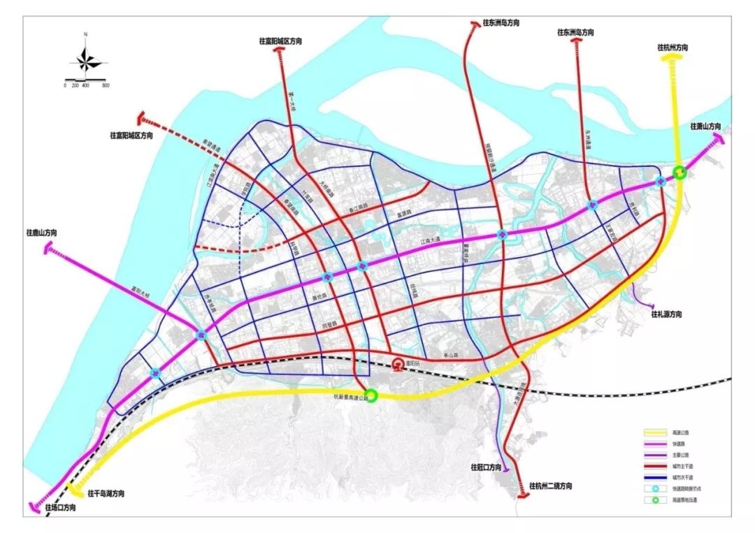 富春湾新城地铁规划图片