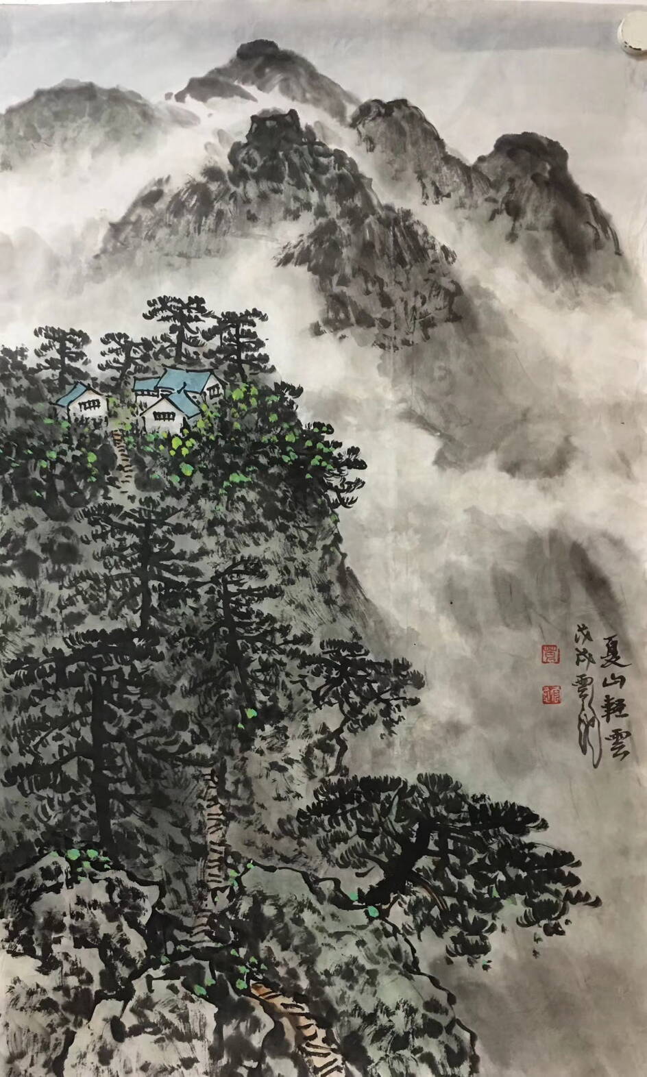 画家葛云池一一雪山润丰年,秋霜染岁月