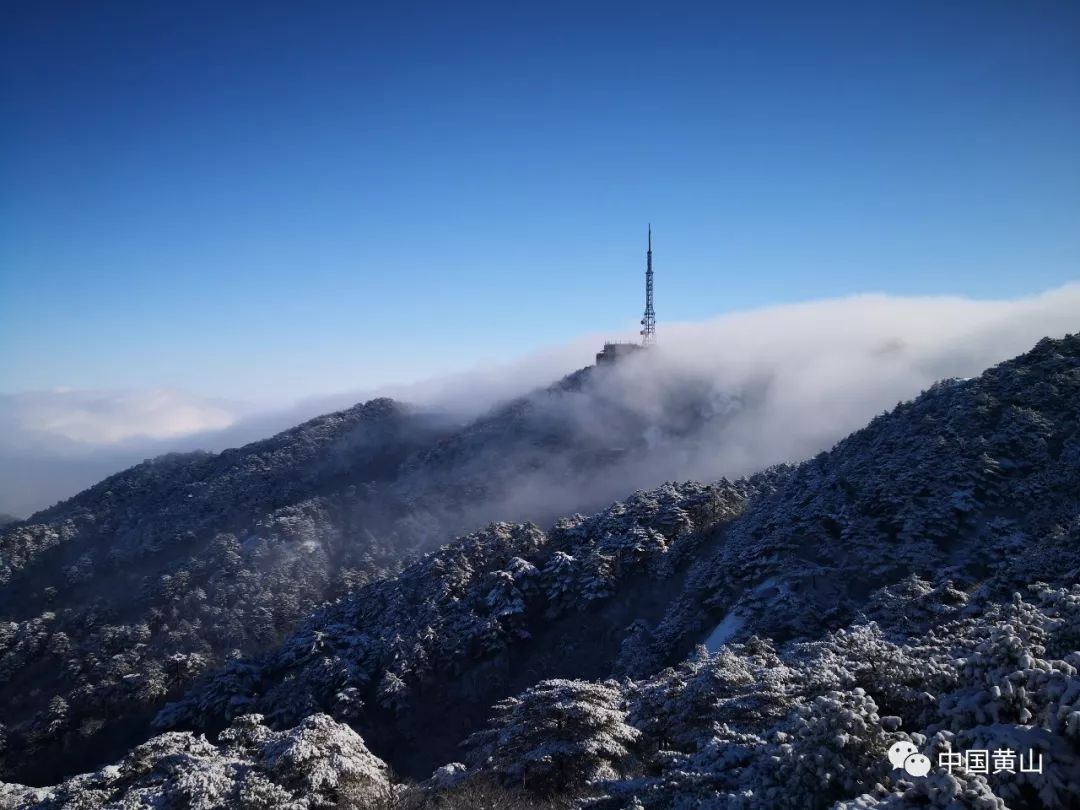 黃山瑞雪迎新年美景樂遊人