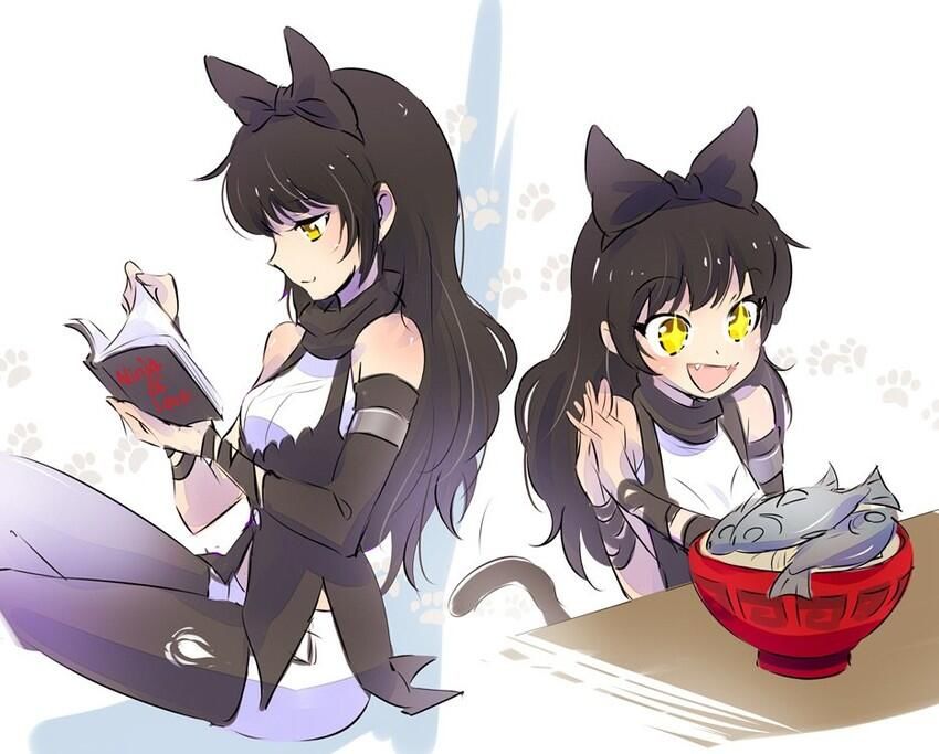 卷发少女,blake belladonna(rwby)介绍_布蕾克