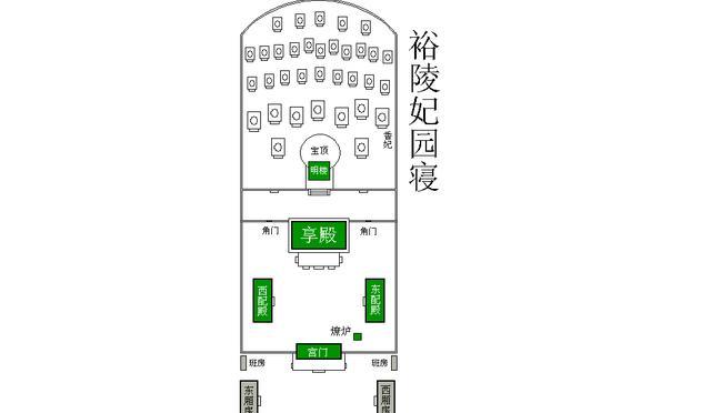 乾隆妃陵图示意图图片