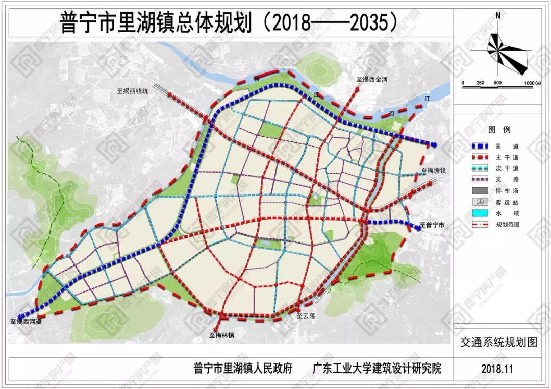 普寧裡湖發展方向多圖曝光未來交通佈局等將這樣規劃