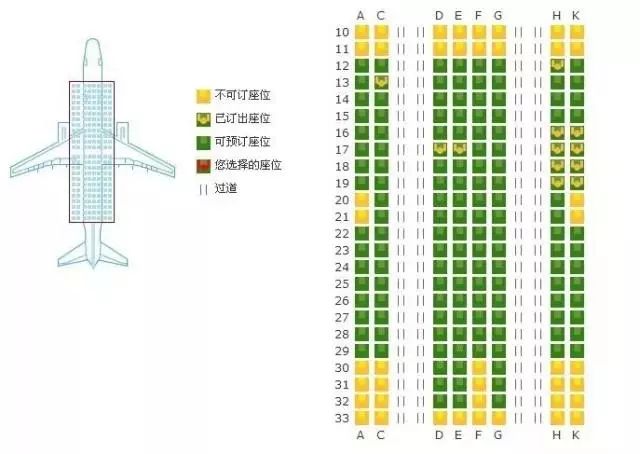 波音787宽体客机座位图图片