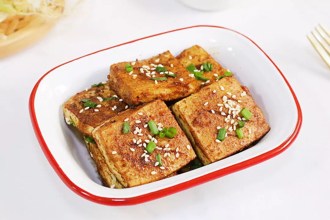 风味烤豆腐:外焦里嫩,甚是好吃!