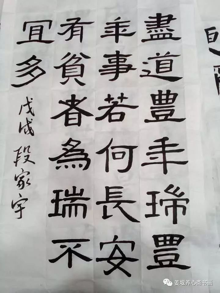 段家宇我学毛笔字的故事