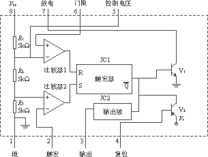 555单稳态电路仿真图片