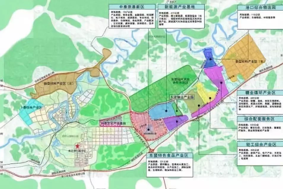 崇左中泰产业园规划图图片