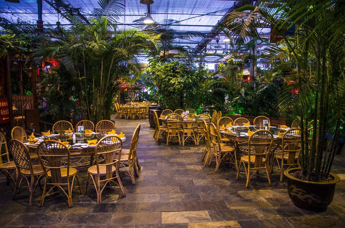 生态园餐厅装修效果图图片