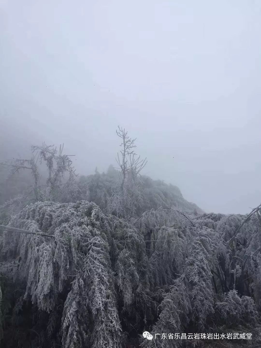 广东乐昌云岩每年这个时候都会有这么美极了冰雪风景北国风光之称的