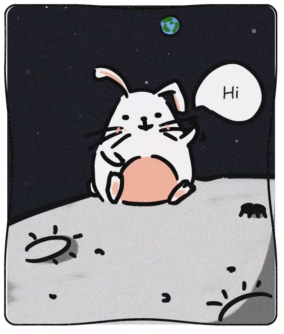 玉兔月球车卡通图片