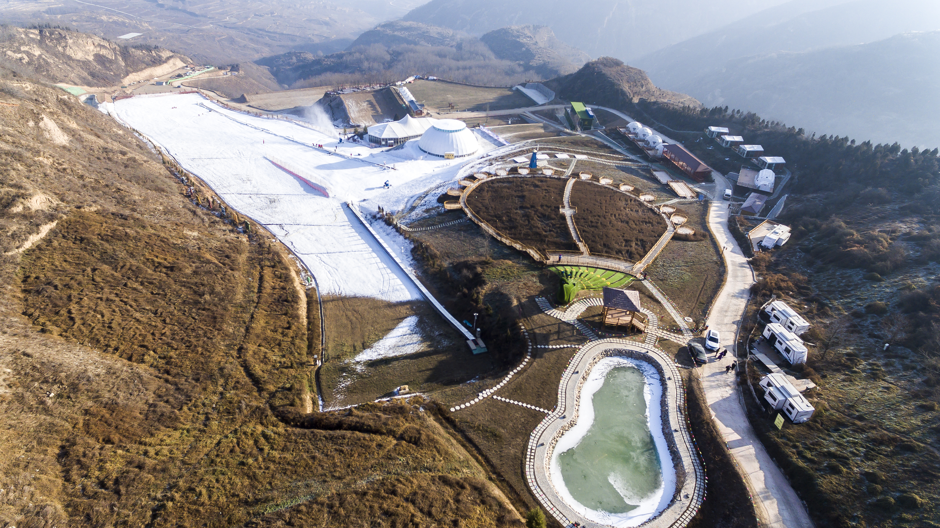 甘肃天水青鹃山滑雪场图片