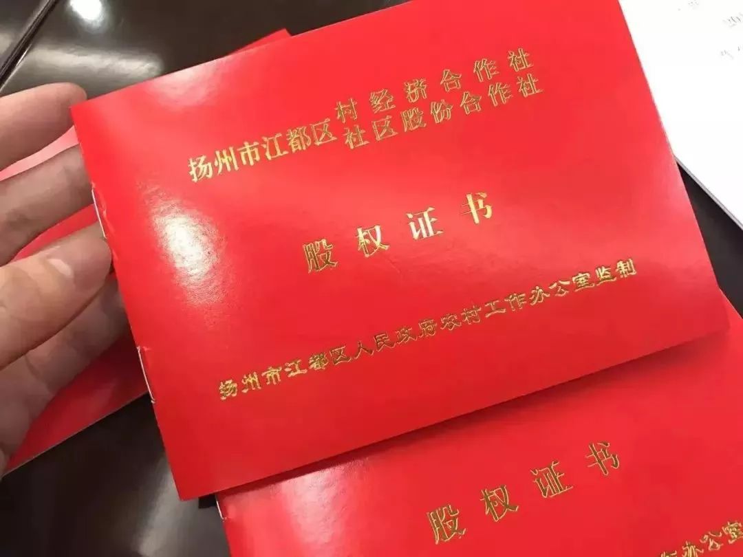 南吳社區入股村民的股權證書不僅如此,南吳村入股的1200多名股民,年