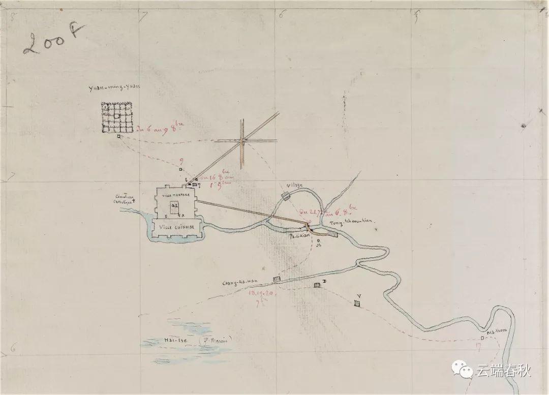 1860·手绘英法联军进军路线图