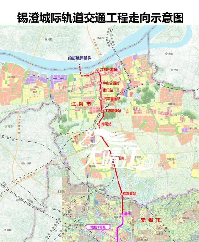 微靖江规划出炉靖江将从这里接入无锡地铁1号线