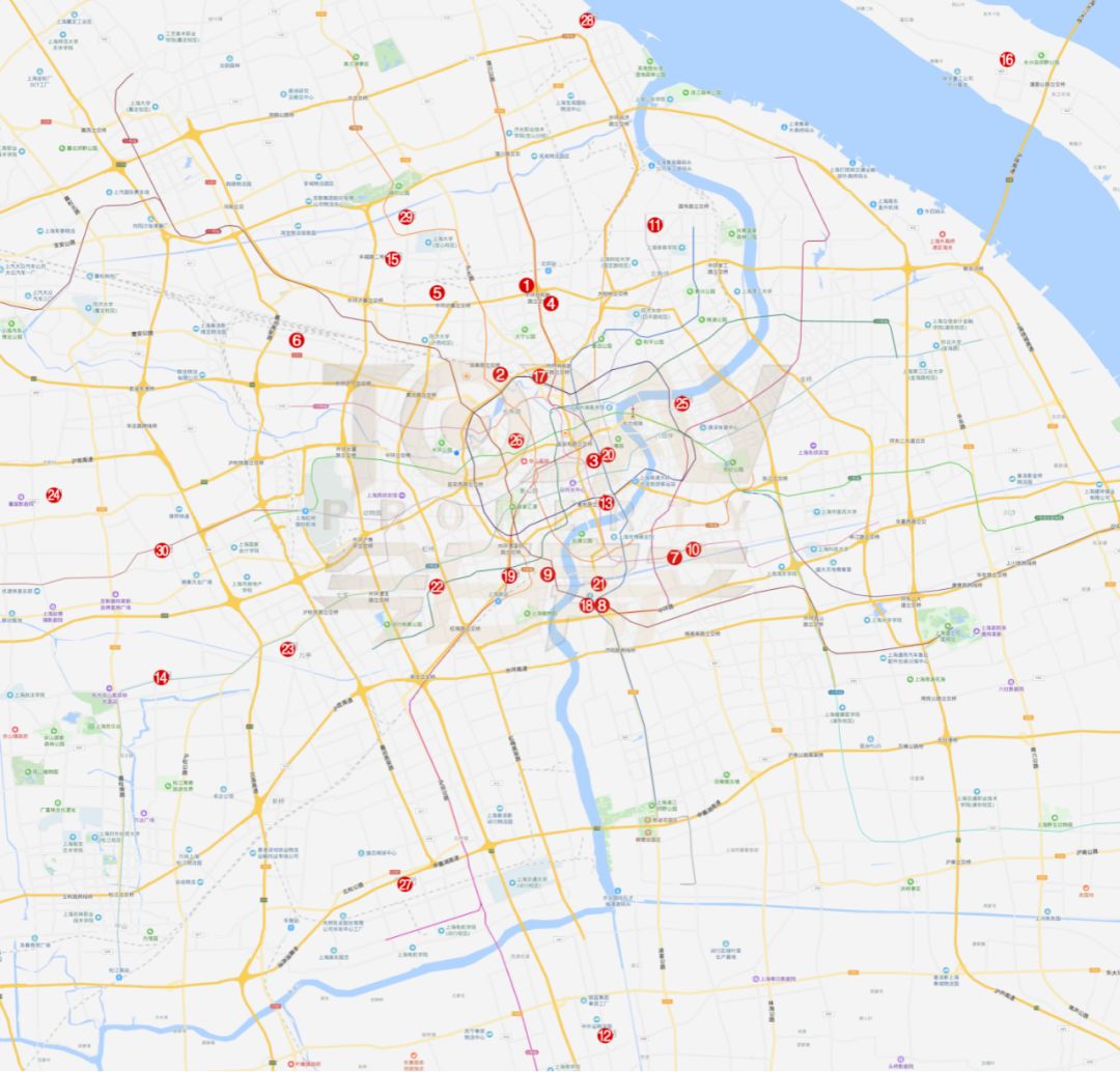 上海樓市請記住這30個樓盤