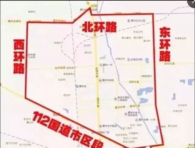 沧州市限号区域高清图图片