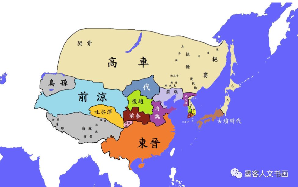 一組圖清析瞭解自三國五胡十六國南北朝至唐400年亂世