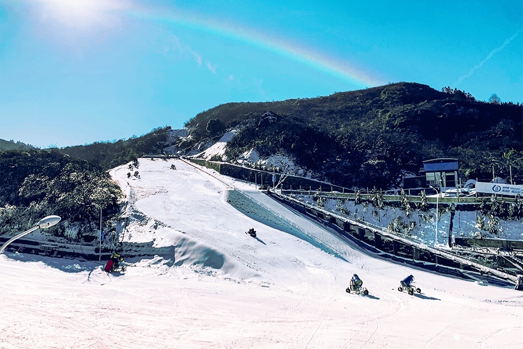 浏阳大围山野外滑雪场图片