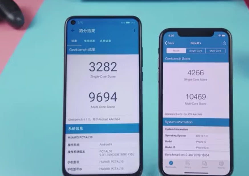 荣耀v20对比iphonex:差距超乎想象
