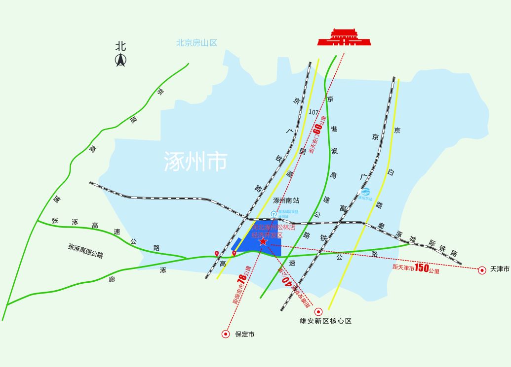 涿州市松林店镇地图图片
