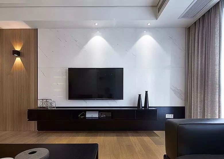 客厅电视背景墙图片,实用的现代简约电视背景墙设计