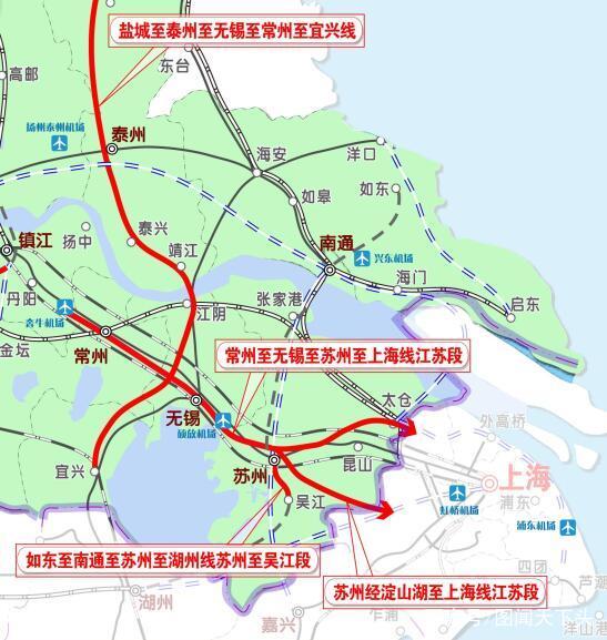 长三角城际铁路规划图片