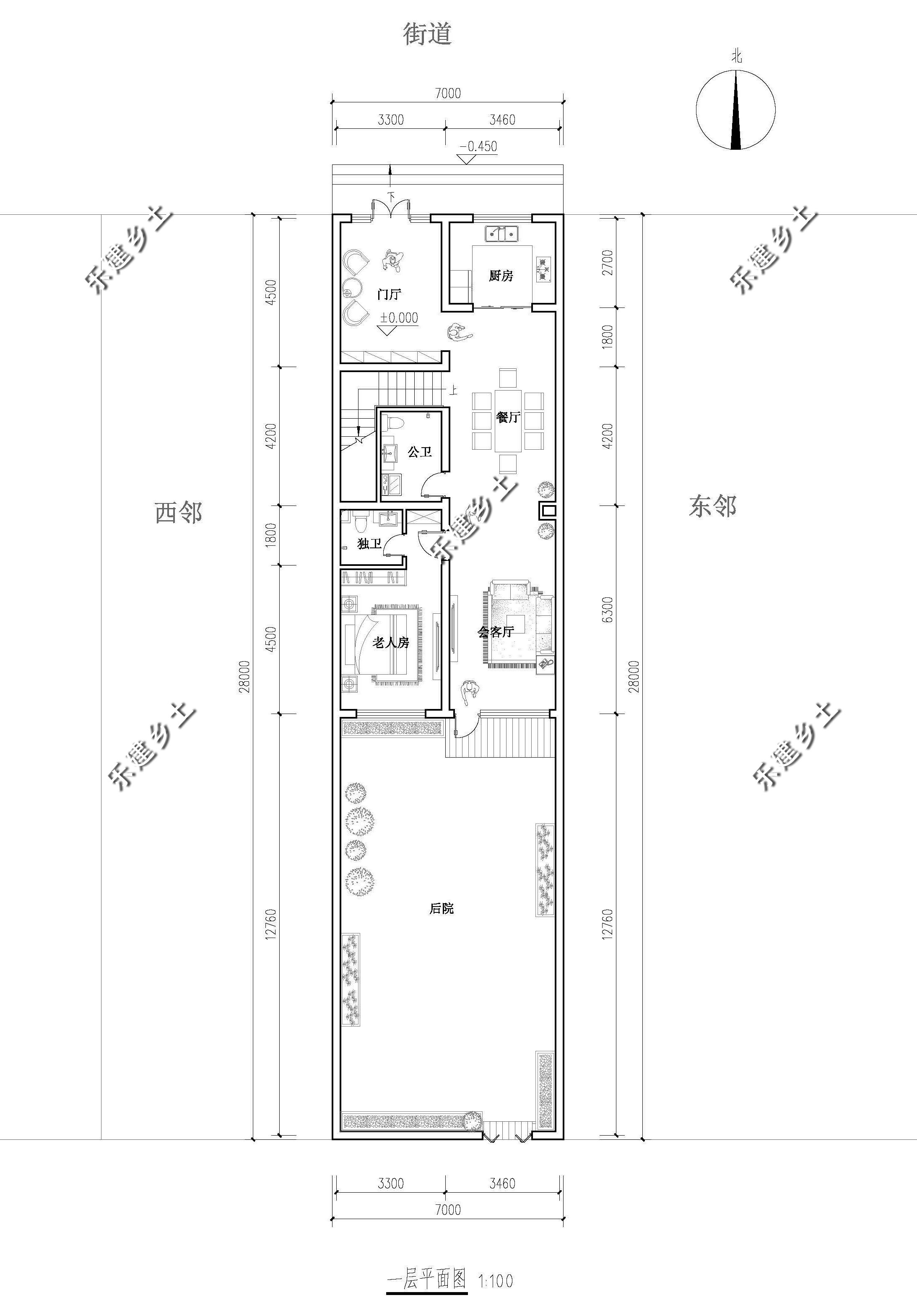 又长又窄的房子设计图图片