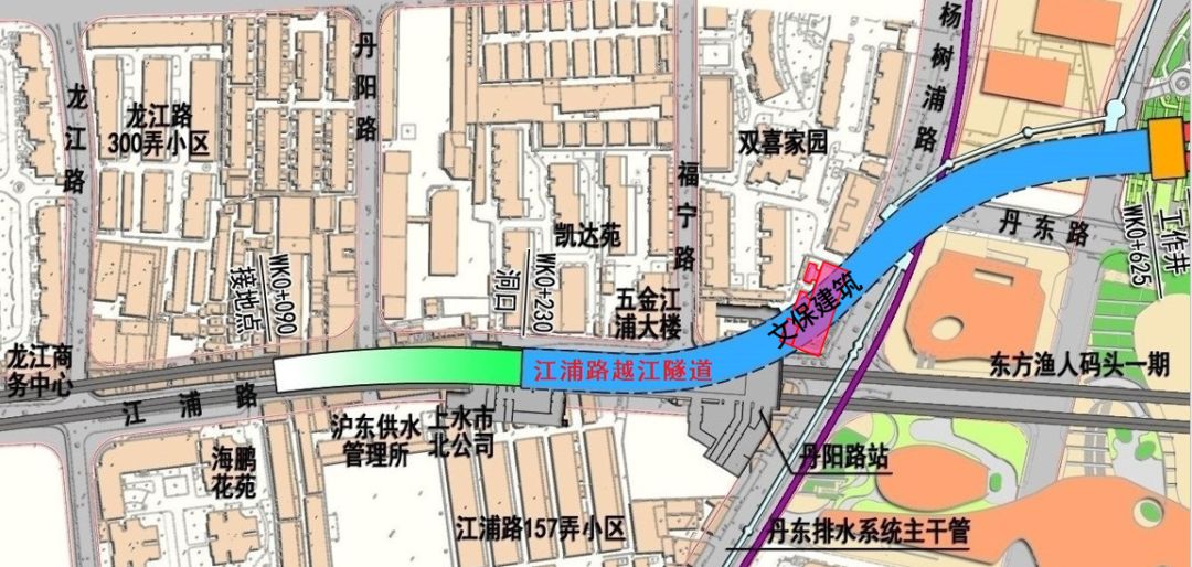 江浦路隧道规划图图片