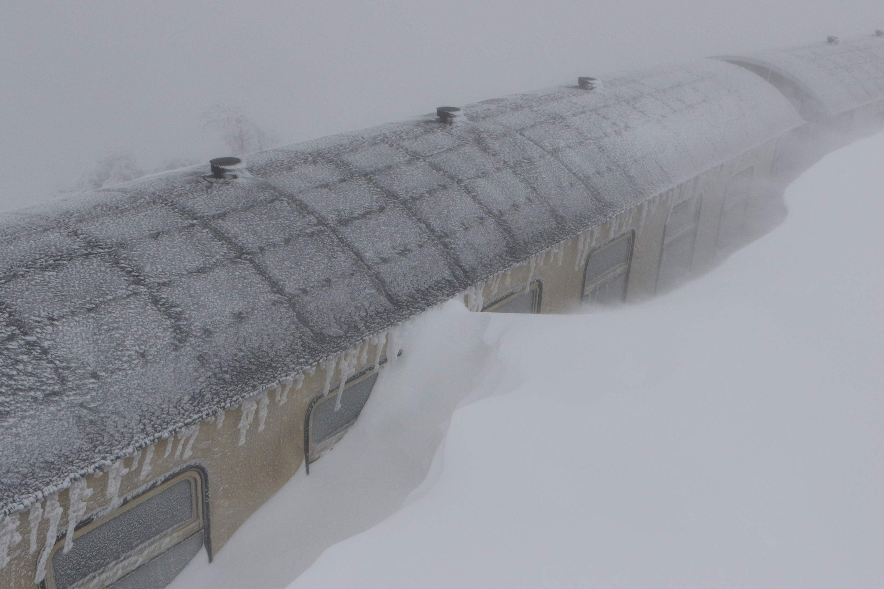德國多地大雪紛飛 火車被困半路進退不得 國際 第1張