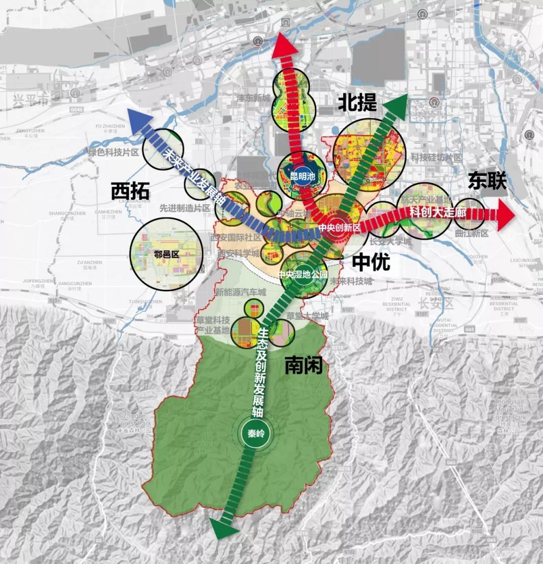 西安高新区道路规划图图片