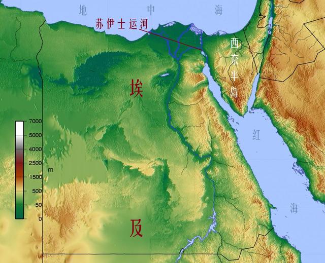 埃及主要的人口分布地区尼罗河和尼罗河三角洲都位于非洲,所以埃及是