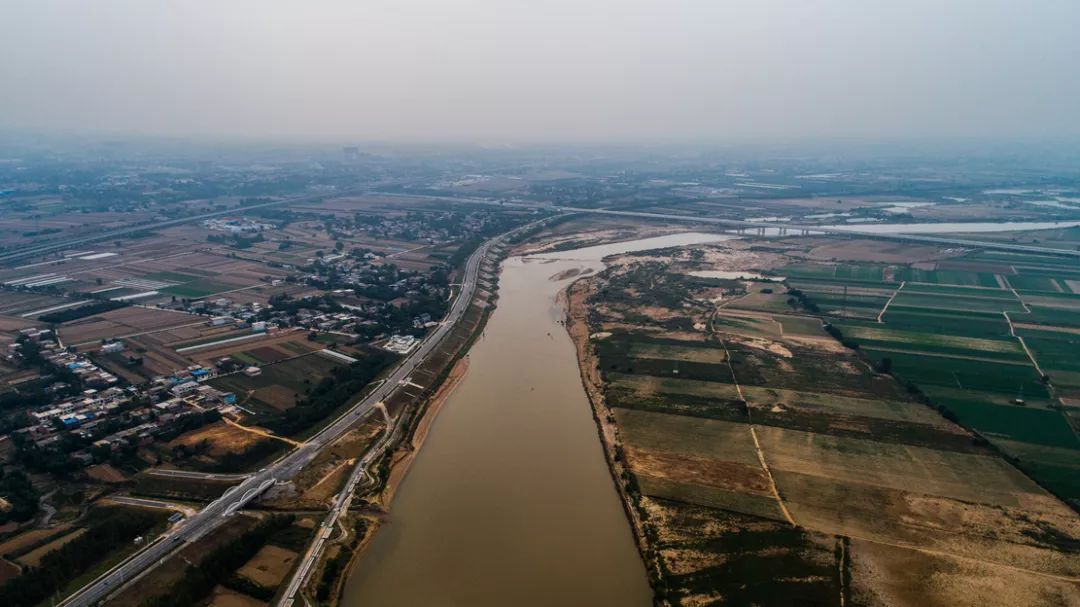 渭河周至段图片