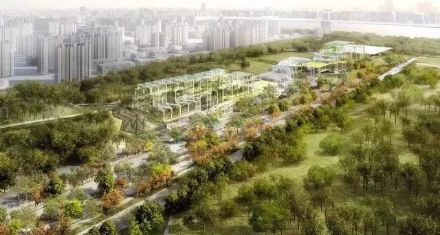 延中绿地世博文化公园环形坡道通往屋顶花园预计完成时间:2020年上海