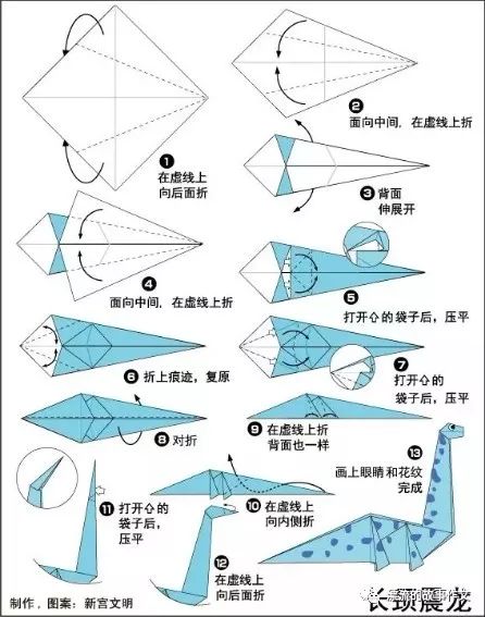 【輕鬆一刻】動物摺紙術圖解,一起折起來吧!_鱷魚