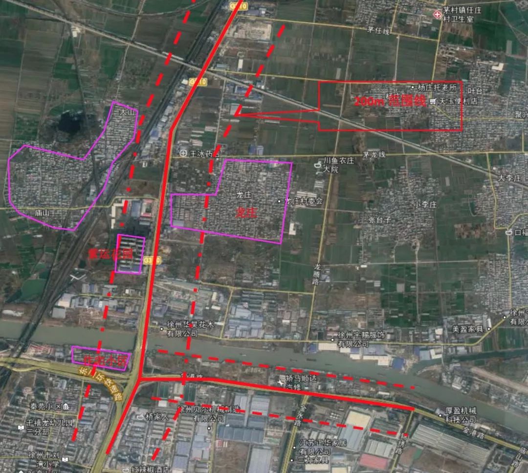 規劃共分為三部分:徐韓路段秦洪立交-秦洪橋段,秦洪橋以北新建高架段