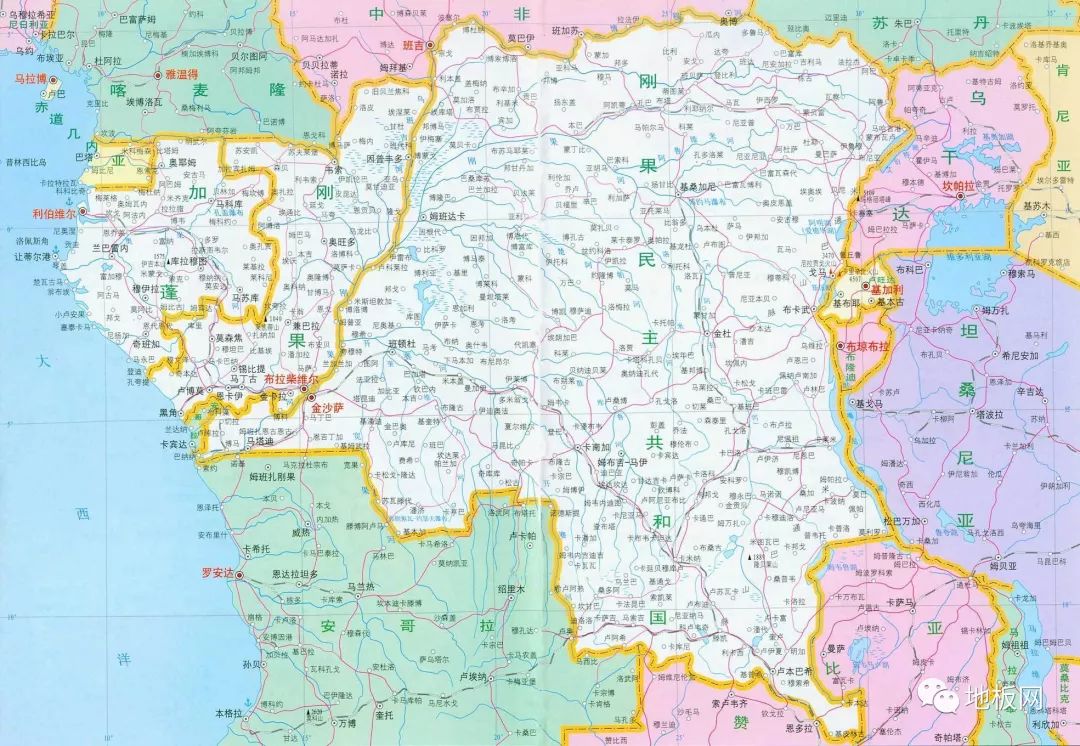 加蓬行政区划图片