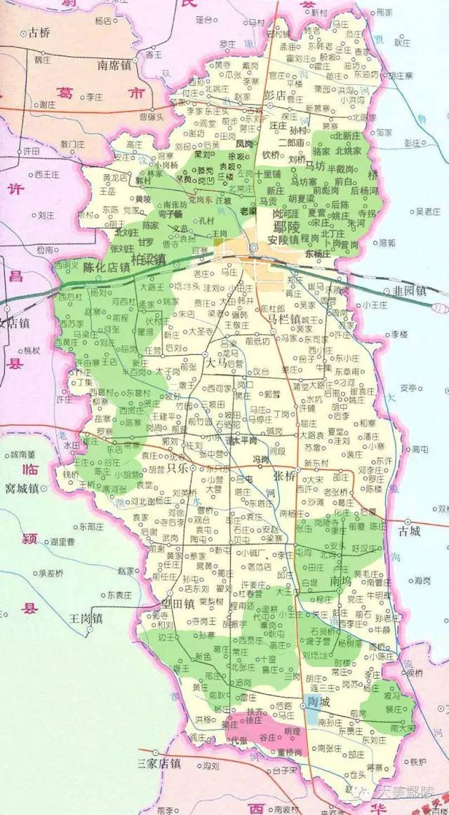 鄢陵县乡镇分布图图片