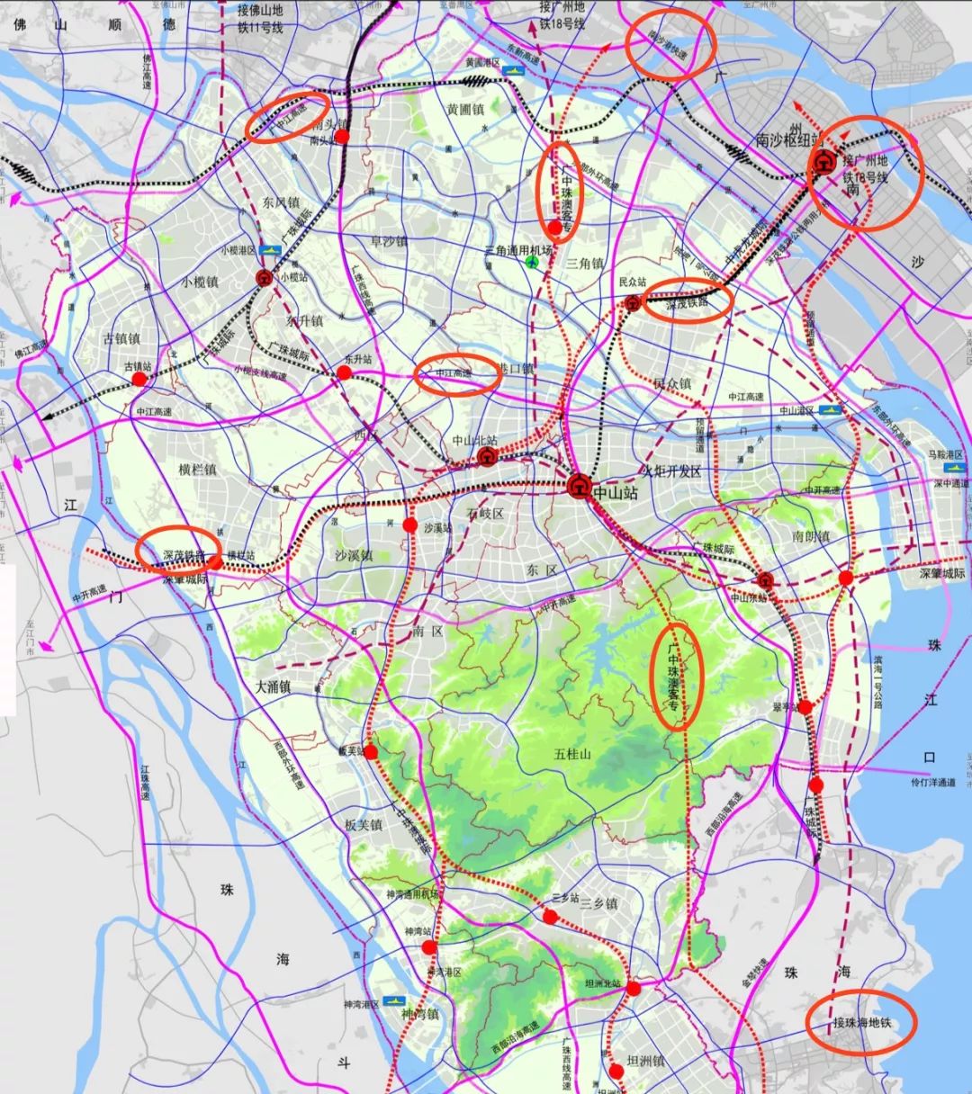 500億廣中珠澳高鐵來了中山至廣州新高速今年開建地鐵18號線也在推進