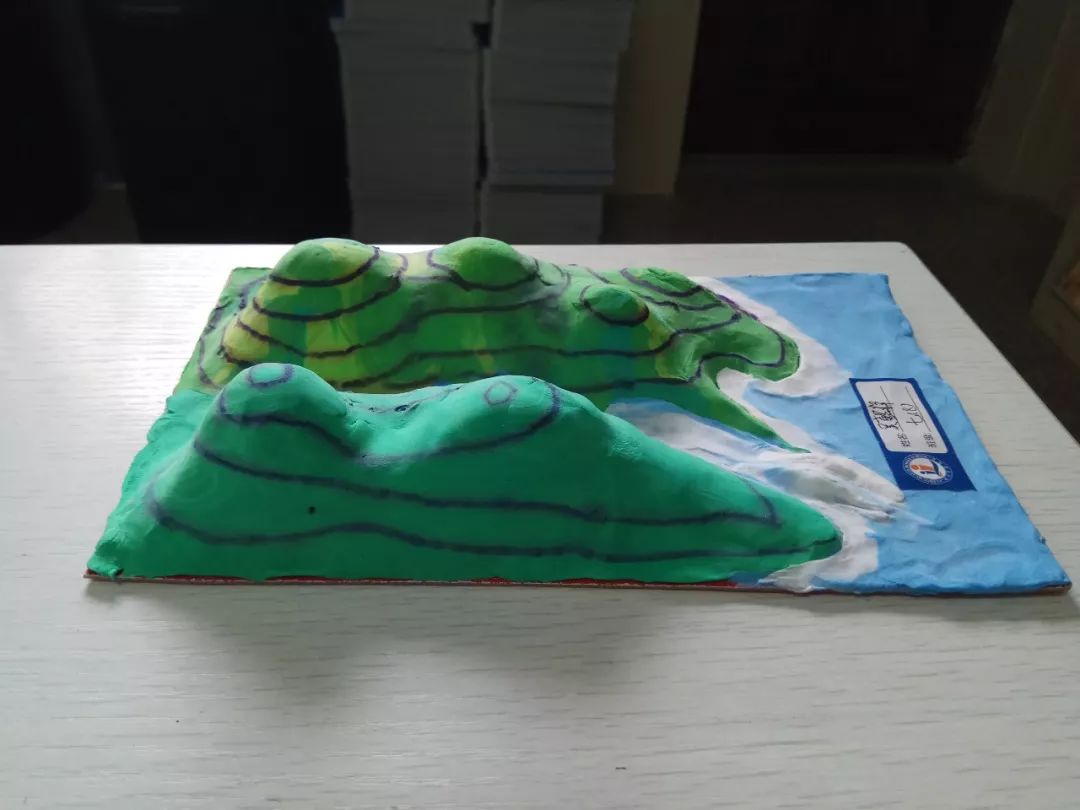 粘土地理模型山图片