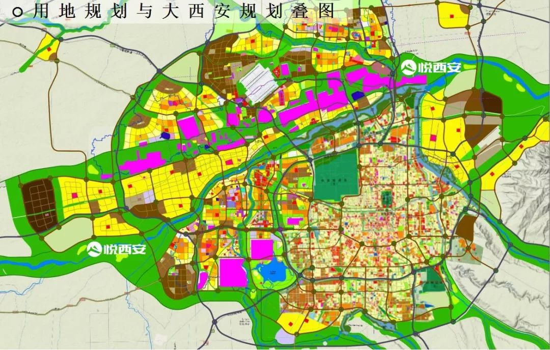 西安市2025规划图 控规图片