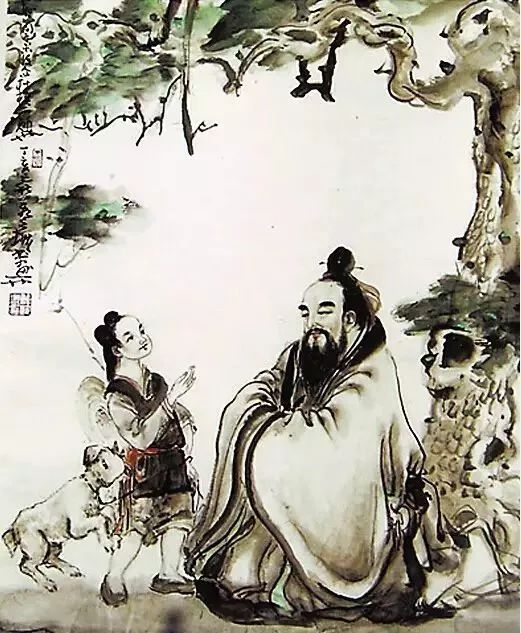 孔子师襄子图片