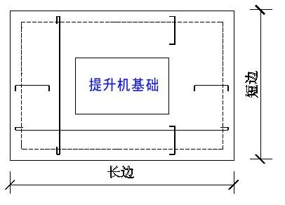 物料提升机基础施工图图片