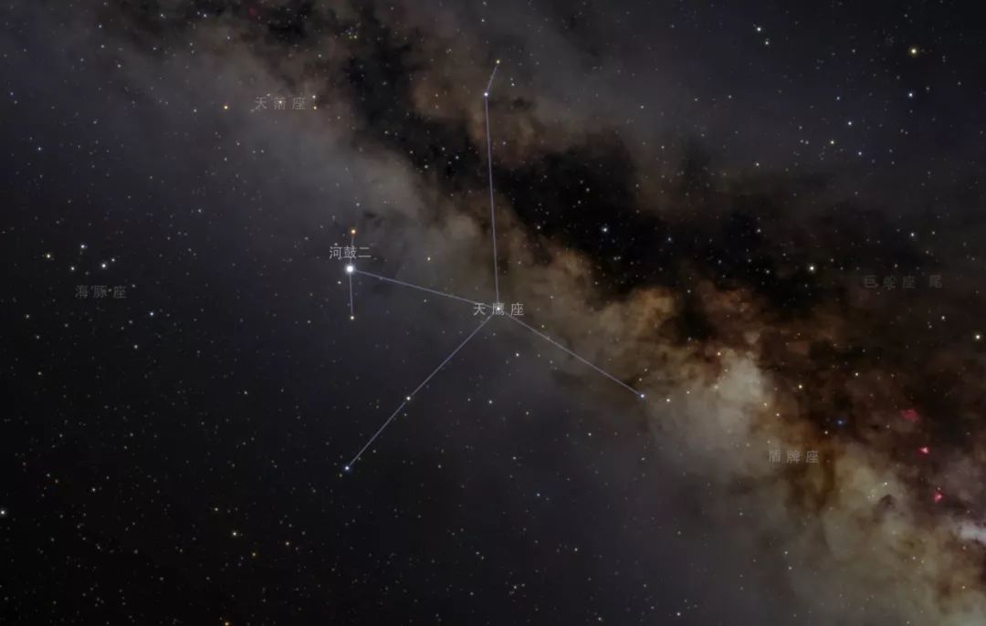 天鹰座最亮的星图片