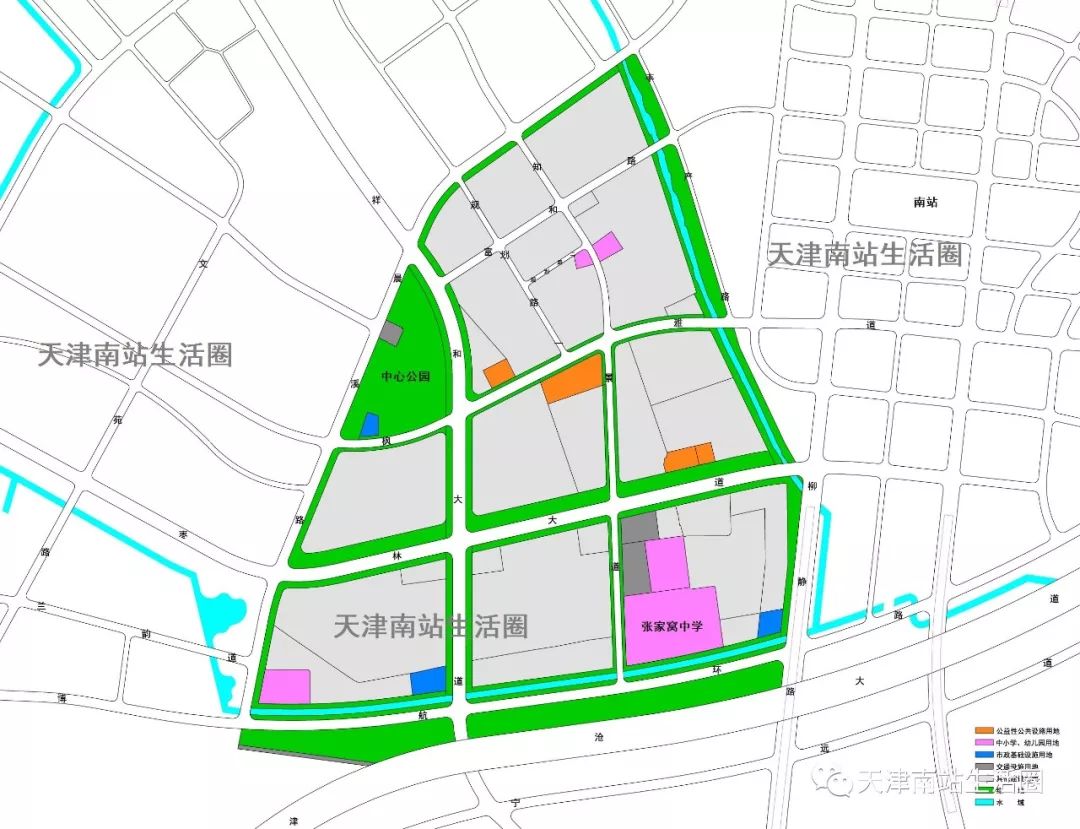 首發張家窩最全規劃圖含鎮區南站商務區